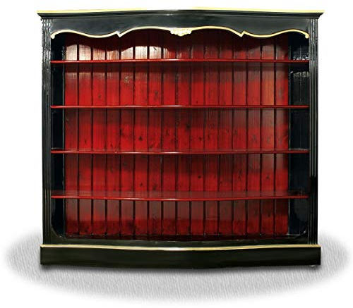 Casa Padrino Wohnzimmerschrank Schwarz Rot Gold - Barock Schrank
