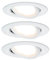 Paulmann 93449 Einbauleuchte LED Coin Nova rund 6,5W Weiß 3er-Set schwenkbar IP23 sprühwassergeschützt