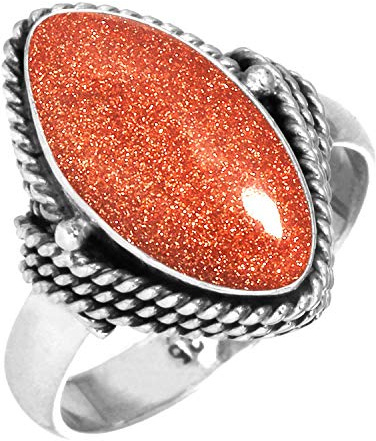 Bague marquise en argent sterling 925 véritable, faite à la main, avec perles, ambre, grenat et pierre de lune, bijou bohème en pierres précieuses naturelles pour femme