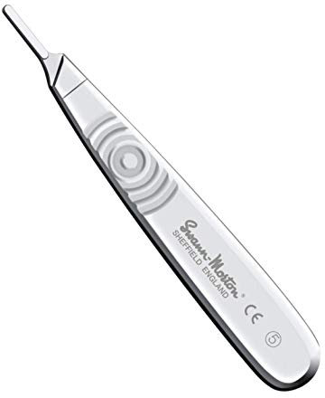 Swann Morton Standard Scalpel Handles, No.3 No.3L, No.4, No.4L, No.5B, No.7, No.9, No.B3, No.B3L, Made in UK (No.5B)