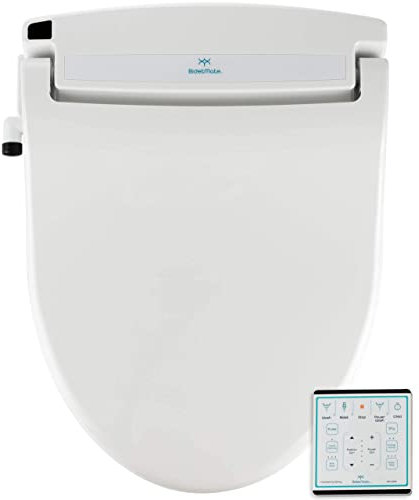 BidetMate Siège de toilette intelligent série 1000 avec eau chauffée, télécommande sans fil et séchoir à air chaud – Siège de bidet électrique réglable et autonettoyant – Plusieurs réglages de lavage