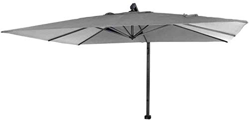 Siena Garden Stratos Ampelschirm anthrazit grau meliert 300x400cm