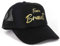 Damen Mesh Cap Schwarze mit goldenem Aufdruck Team Braut, JGA Accessoires Frauen