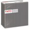 Fato - Trockene Papierservietten, Airlaid, Textileffekt, Packung mit 50 Servietten, Größe 40x40, 4-fach gefaltet, Farbton Decor Black Titanium