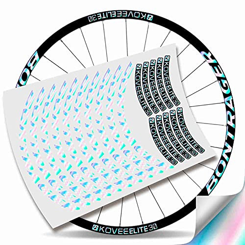 Kit Pegatinas Bicicleta Stickers LLANTA BONTRAGUER KOVEE Elite 30 MTB BTT (Holografico)