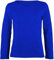 LUXE DIVA Girls Boy Kids Plain Basic Long Sleeve Round Neck T-Shirt Stretch School Tee Top 2-13 Years Royal Blue
