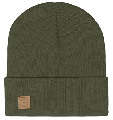 riverso Herren Beanie RIVFabian Outdoormütze Strickmütze Laufmütze Wintermütze Unisex Einfarbig 100% Acryl Einheitsgröße (Einheitsgröße, Grün)
