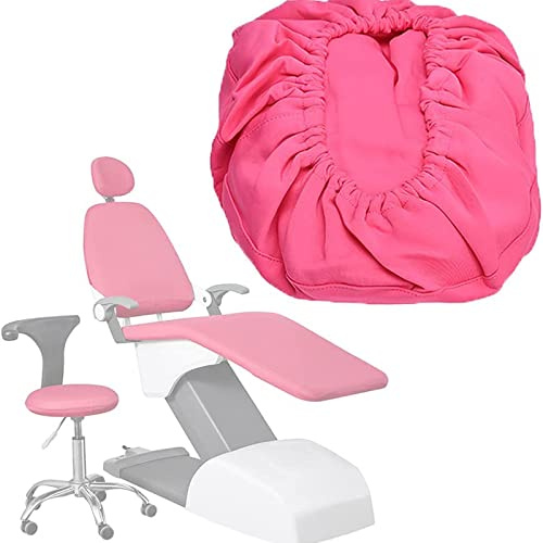SXHMSAL Schutzhülle Für Zahnarztstühle Waschbares Dental Kopfstützenkissen Elastische wasserdichte Schutzhülle Für Zahnarztstuhl Für Die Dentalabteilung,Rosa