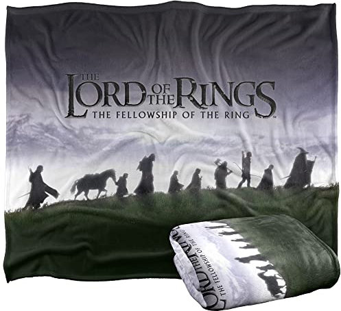 Herr der Ringe Tagesdecke, offizielles Lizenzprodukt, seidig, superweich, 152 x 127 cm