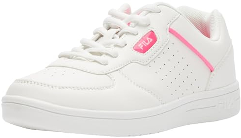 FILA C. Court Teens Sneaker, White-Sugar Plum, 36 EU