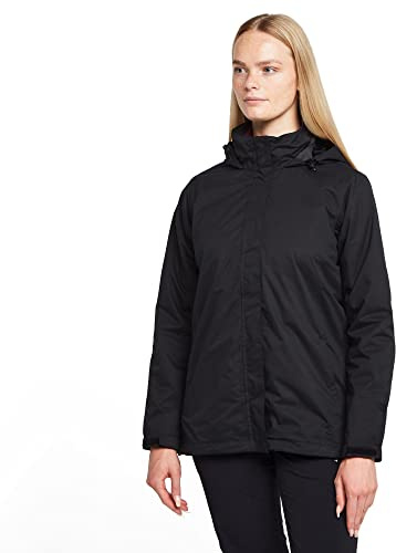Peter Storm Women's Downpour 3-in-1 Jacket with Removable Fleece Midlayer & Adjustable Hood, Waterproof, Breathable & Warm Raincoat, Ideal for Walking, Hiking & Outdoor Recreation, 3000mm HH