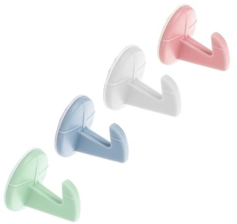 HOMSFOU Dekorativer Türstopper Türgriffe Mit Verdickungspad Silikon Antikollision Silent Sticker Haken Türklinke Weiß Crash Bumper Autotürschutz Türgriff Stoßstange