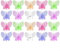 CWOQOCW Schmetterling Kunststoff Pflanze Fix Clips Orchidee Rebe Clips Garten Unterstützung Blumen Clip Verwenden Sie sie als Blumenclips, Gartenclips, Tomatenclips, Bohnen Clips, Tomaten Spalier