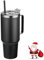 Ziofy 40oz Tumbler with Straw and Lid 1200 ml Insulated Tumbler with Straw Stainless Steel Coffee Cup Travel Mug, Water Bottle Vacuum Insulated Water Bottle for Hot and Cold Drink (Black)