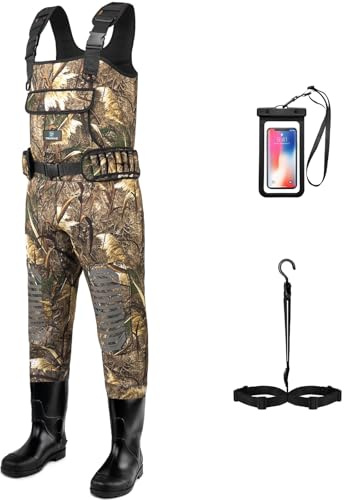 Trudave Trampolieri da pesca per uomini, trampolieri con stivali impermeabili per uomini e donne, in neoprene, per caccia e pesca