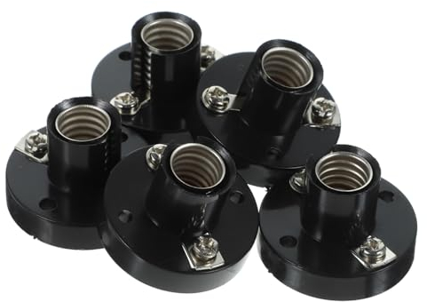 Uonlytech 5St E10-Fassung Mini-Glühbirnen spiralförmige Glühbirnen Lampenfassung aus Metall Lampenfassung, Lampenfassung E10-Lampensockel lampenfassung halter E10 Lampenfassung Lampenhalter