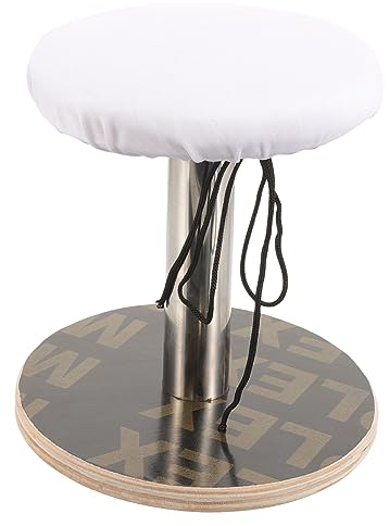 Mikikit Clothes Ironing Board Round Wooden Stool Sleeve Ironing Stool for Shoulder Stable Support Easy to Operate