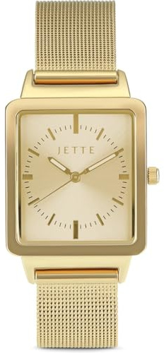 JETTE Damen-Uhren Analog Quarz One Size, Gelbgold 32025529