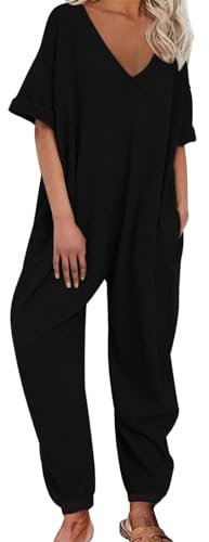 Todays Offers Special Deals Prime Deals Plus Size Festival Clothes for Women Yellow Overalls Black Jumpsuits Backless Romper Lagenlook Trousers Outfits for Women Going Out Amazon Sale Clearance