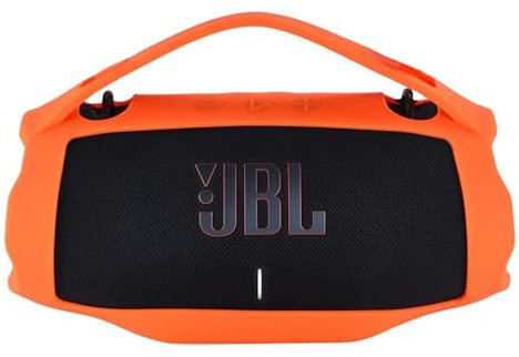Yaowanguan Silicone Case for JBL Xtreme 4 Portable Bluetooth Speaker,Xtreme 4 Portable Travel Sleeve Protective Skin Carrying Cover(Orange)