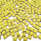 500 g quadratische Keramik-Mosaikfliesen zum Basteln, 1,2 x 1,2 cm, Porzellan-Mosaikfliesen, quadratische Mosaikstücke für DIY-Mosaikprojekte, Heimdekoration (gelb)