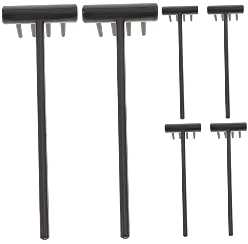 SEWACC 6 Stück Sandrechen Sandtischzubehör Desktop Kleine Rechen Meditation Kleine Rechen DIY Zen Rechen Dekorative Kleine Rechen Zen Werkzeuge Tisch Mini Rechen Zen Mini Rechen