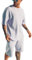 NITRY T-Shirt Set Herren Casual Mode Sportshirt Herren Klassisch All-Match Kurzarm Herren Persönlichkeit Trend Sportanzug Herren Sport Hose Herren A-03 XL