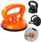 3 Stück Auto Dellen Dent Saugnapf Abzieher, Auto Dellenzieher Kit Aluminium Car Griff Lifter Dellen Entfernung Vakuum Saugnapf für Auto Dellen Handy Glasscheiben Laptop (Eine Orange+Zwei Schwarz)