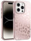 SCORPIFY für iPhone 15 Pro Hülle [Kompatibel mit Magnetic] mit nacktem Leoparden Muster, mattem Geparden Design, niedlicher cremefarbener Handyhülle für Frauen und Mädchen, beige, neutrale Ästhetik