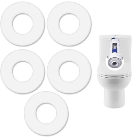 5pcs 816.418.00.1 Toilet Cistern Washer for Geberit Flush Valve Base Sealing Washer Clear Replacement Rubber Flush Valve Seal Toilet Cistern Repair Rubber Seal Diaphragm Kit Washer Base Sealing Washer