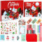 GROFIS Weihnachten Grußkarten DIY Set, Scrapbook & Diary Briefpapier Set, Kunst und Bastel Journal Kits, Weihnachtskarten Zeug für Kinder und Tweens Teens, Weihnachten Geschenke für Mädchen und Junge