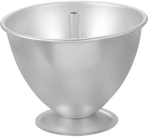sourcing map 8 Inch Round Aluminum Doll Cake Pan, Metal Princess Doll Cake Baking with Hollow Column Non Stick for Home Kitchen Dessert DIY Silver