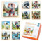 Mini Puzzle Kinder 8 Stücke,Kinderpuzzle ab 3 Steckpuzzle Holz Jahre Lernspielzeug Kinderpuzzle ab 2 3 4 5 Jahre Junge Mädchen(Dino Puzzle)