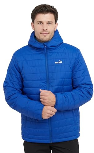 Peter Storm Men’s Blisco II Jacket with Hood & 2 Pockets, Insulated, Water Repellent & Lightweight Puffer Coat for Cold Weather & Winter (UK, Alpha, XXL, Regular, Regular, Royal Blue)