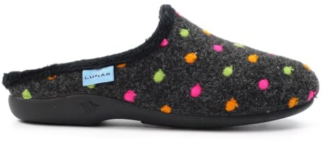 Lunar Ladues Peanut Black Mule Slipper