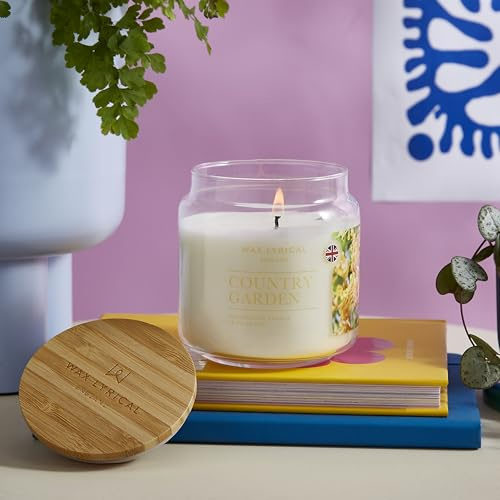 Wax Lyrical Country Garden Medium Jar Candle, Up to 75 Hour Burn Time