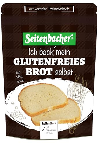 Seitenbacher Backmischung glutenfreies Weiss Brot | Einfach I Schnell I ohne Hefe I Hell I Baguette I Ciabatta (1x500g) (1)