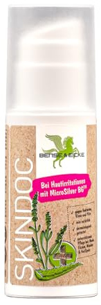 Bense & Eicke SkinDoc 100 ml Pflege-Mousse mit MicroSilver BG für Pferde - unterstützt Hautbarriere bei trockener, gereizter Haut