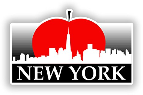 2 x New York Vinyl Aufkleber Reise Gepäck # 10530-10cm/100mm Wide