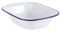 WINSOME Enamel Pie Dish | White Roasting Tin | Dishwasher Safe Pudding Baking Steak Plate Tray for Oven & Stove (L 16 x W 12 x D 3.8 cm)