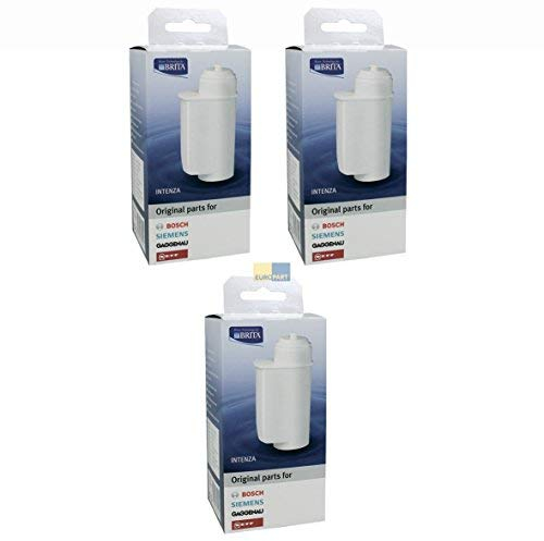 Bosch Siemens 575491 00575491 SET ORIGINAL 3x TCZ7003 TZ70003 Wasserfilter Brita Intenza Steckanschluss z.T. EQ.5 EQ.6 EQ.7 EQ.8 Kaffeeautomat Kaffeevollautomat Kaffeemaschine auch Gaggenau Neff