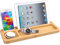 woodluv Desktop Organiser Universal Tablet iPad Smartphone Stand Rack with Accessories Holder
