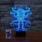 HPBN8 Ltd 3D Tintenfisch Lampe USB-Strom Fernbedienung 7/16 Farben Optische Täuschung 3D LED Lampe Formen Kinder Schlafzimmer Nachtlicht Geburtstag Weihnachten Geschenke