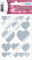 HERMA 3055 Aufkleber Herzen Silber klein groß, 36 Stück, Herz Sticker, selbstklebend, Etiketten in Herzform für Valentinstag Liebe Hochzeit Geburtstag Scrapbooking Dekoration Geschenk Briefe DIY