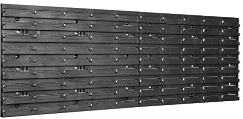 botle Lagersystem Wandregal | 1152 x 390 mm | Stapelboxen Schüttenregal Sichtlagerkästen | Extra Starke Wandplatten | Regal Erweiterbar | Werkstattregal Lagerregal Werkstattwandregal Steckregal