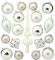com-four® 19-teiliges Weihnachtsschmuck Set - Christbaumkugeln aus bruchsicherem Kunststoff für Weihnachten - Baumschmuck für den Christbaum (19-teilig - weiß/silberfarben)