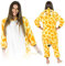 ZOLTA Jumpsuit Onesie für Damen und Herren - Sanft Kuschelig Unisex Pyjama - Warme Schlafanzug - Karneval Kostüm Damen oder Herren - Kostüm Einhorn Motiv - Größe 158-168 cm M - Giraffe