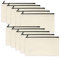10 Pièces DIY Vierge Toile Trousse de Rangement en Tissu Trousse Personnalisabl Ecru,Trousse Maquillage Femme,Pochette Maîtresse,Trousse Espack,Ttrousse Bijoux,Dossier(Blanc)