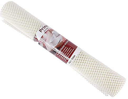 DecoMeister Protector de Cajones Blanco Cremoso Alfombrilla Antideslizante Para Cocina Forro Lavable Para Muebles Encimeras Estera Impermeable Para Armarios Mesas Estanterías En Rollo 50 x 150 cm