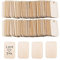 100 Pezzi Etichette Quadrate In Legno Rettangolari Fette Di Legno Incompiuto, Fai Da Te, Registro, Con Corda Adatto Per Progetti Fai Da Te, Matrimoni, Pittura, Decorazioni Natalizie E Per Feste